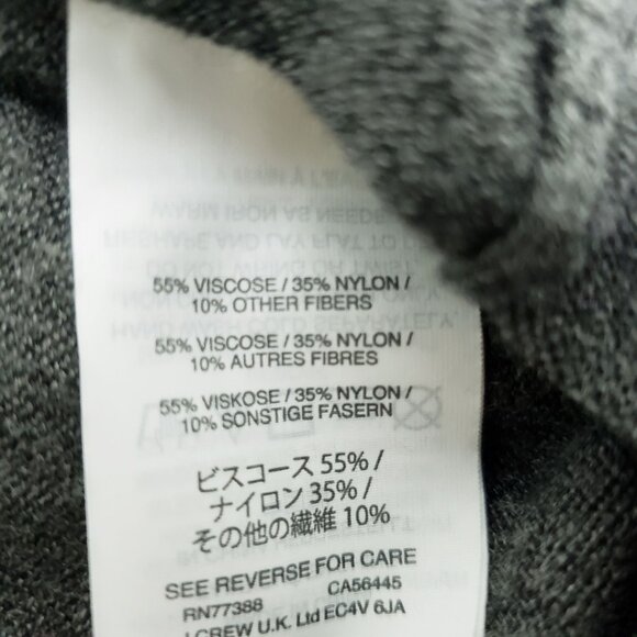 Madewell Womens Modern Tie-Front Knit Top Medium Gray - Picture 5 of 8